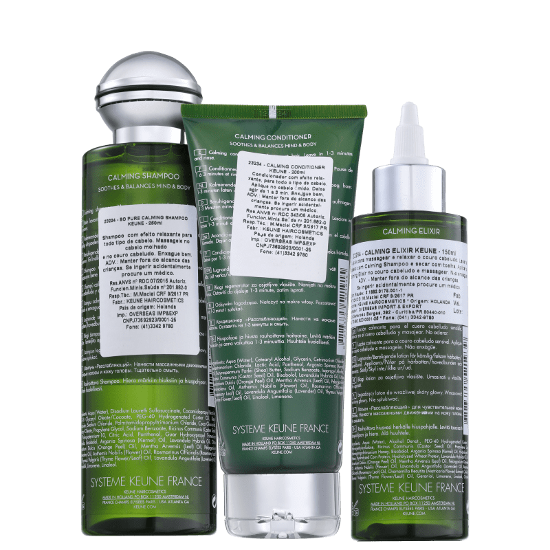 Kit Keune So Pure Calming Elixir (3 Produtos)