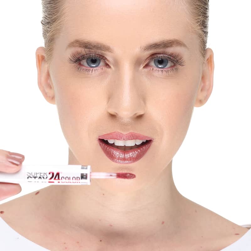 Maybelline SuperStay 24 Color 115 Forever Chestnut - Batom Líquido Cintilante 2,3ml