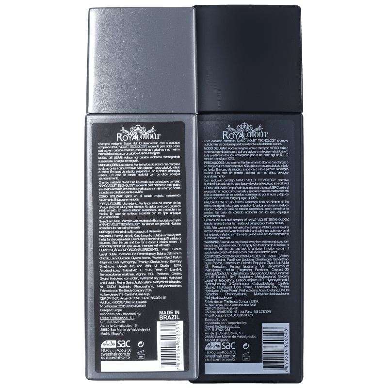 Kit Sweet Hair Kiss Me Platinum Silver Duo (2 Produtos)