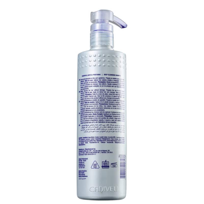 Cadiveu Professional Platinum Shampoo Limpeza Profunda 500ml