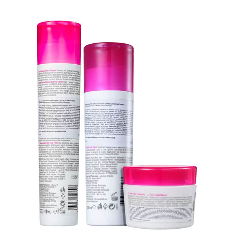 Kit Schwarzkopf Professional BC Bonacure Color Freeze Silver Trio (3 Produtos)