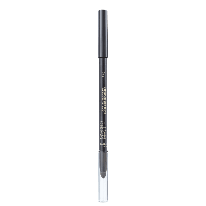 Marcelo Beauty Delineador Com Esfumador Preto - Lápis de Olho 1,2g
