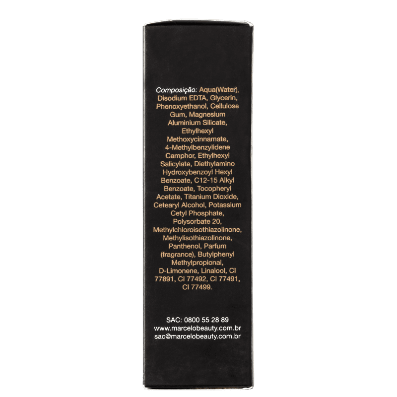 Marcelo Beauty Tonalizante 3 em 1 Metal Look FPS 30 Bege Médio - Base 30ml