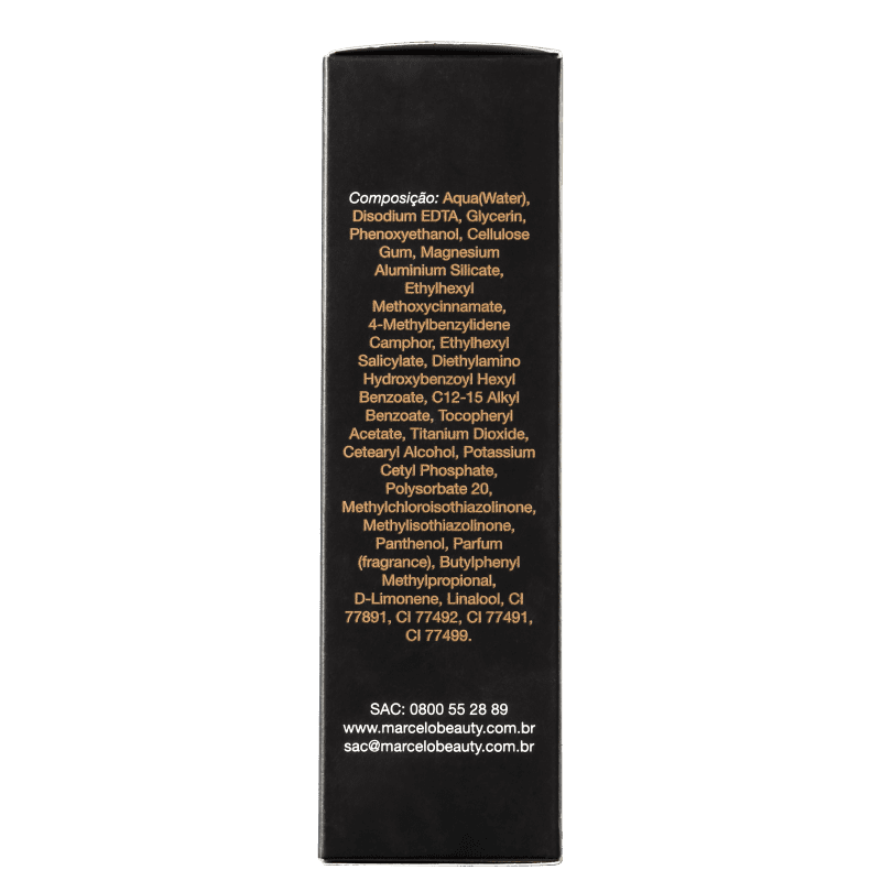 Marcelo Beauty Tonalizante 3 em 1 Metal Look FPS 30 Bege Natural - Base 30ml