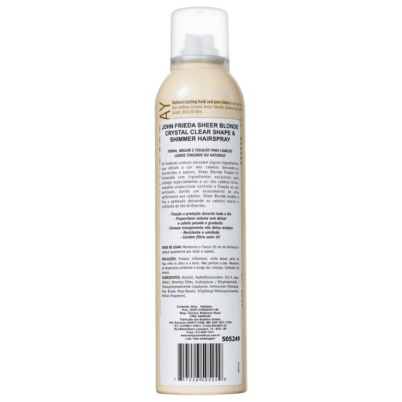 John Frieda Sheer Blonde Crystal Clear - Spray Fixador 240g