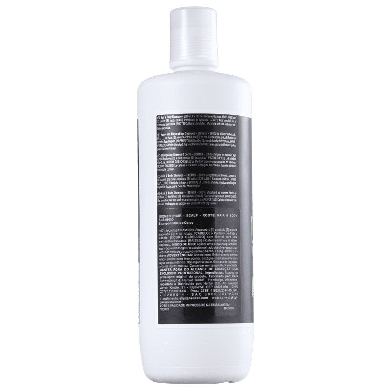 Schwarzkopf Professional 3DMension Hair & Body - Shampoo 1000ml