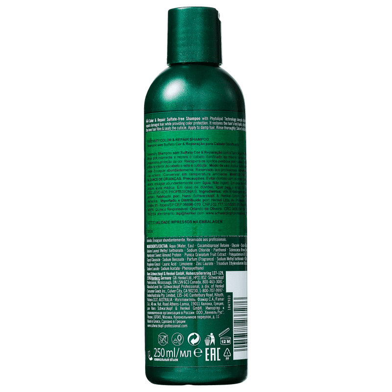 Schwarzkopf Professional Essensity Color & Repair - Shampoo sem Sulfato 250ml