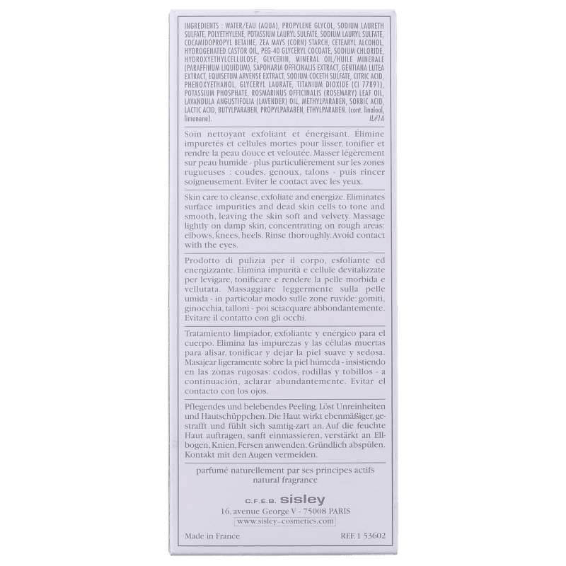 Sisley Exfoliant Moussant Energisant Pour Le Corps - Espuma Esfoliante Corporal 200ml