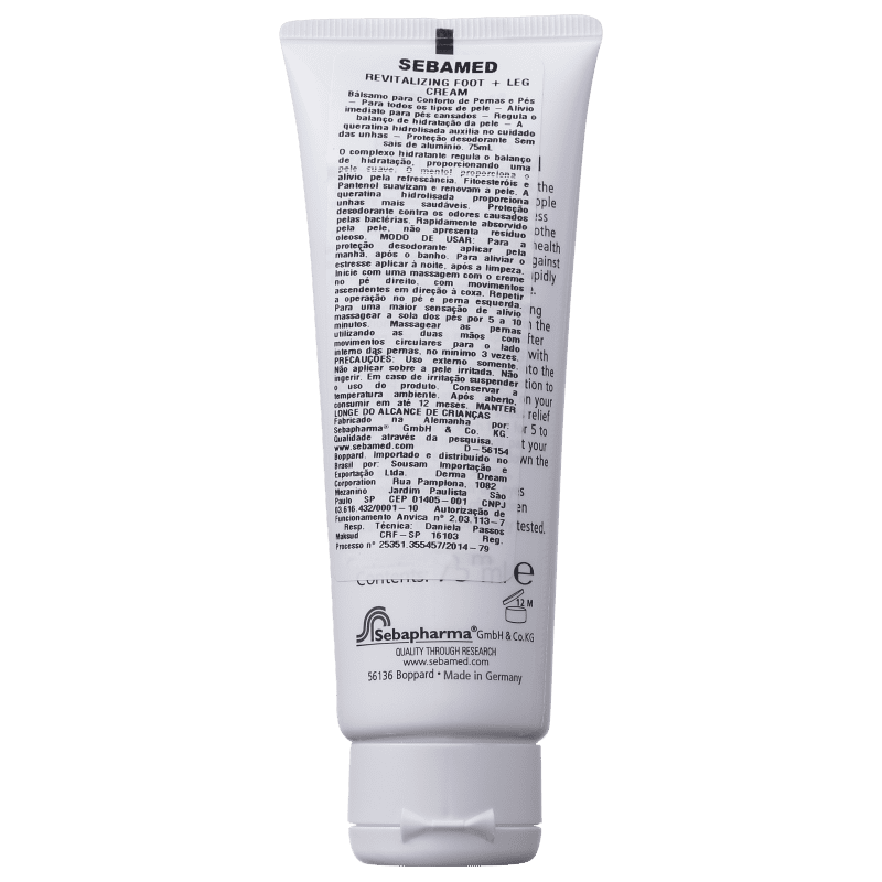 Sebamed Revitalizing - Creme para Pernas e Pés 75ml