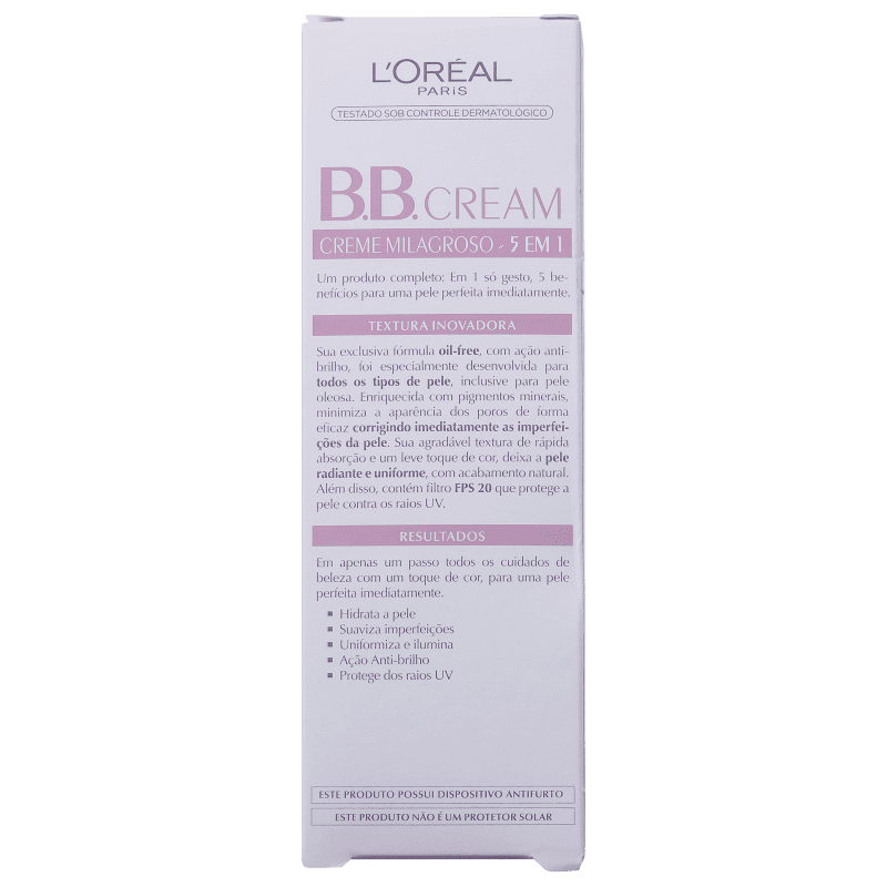 L'Oréal Paris 5 em 1 FPS 20 Clara - BB Cream 50ml