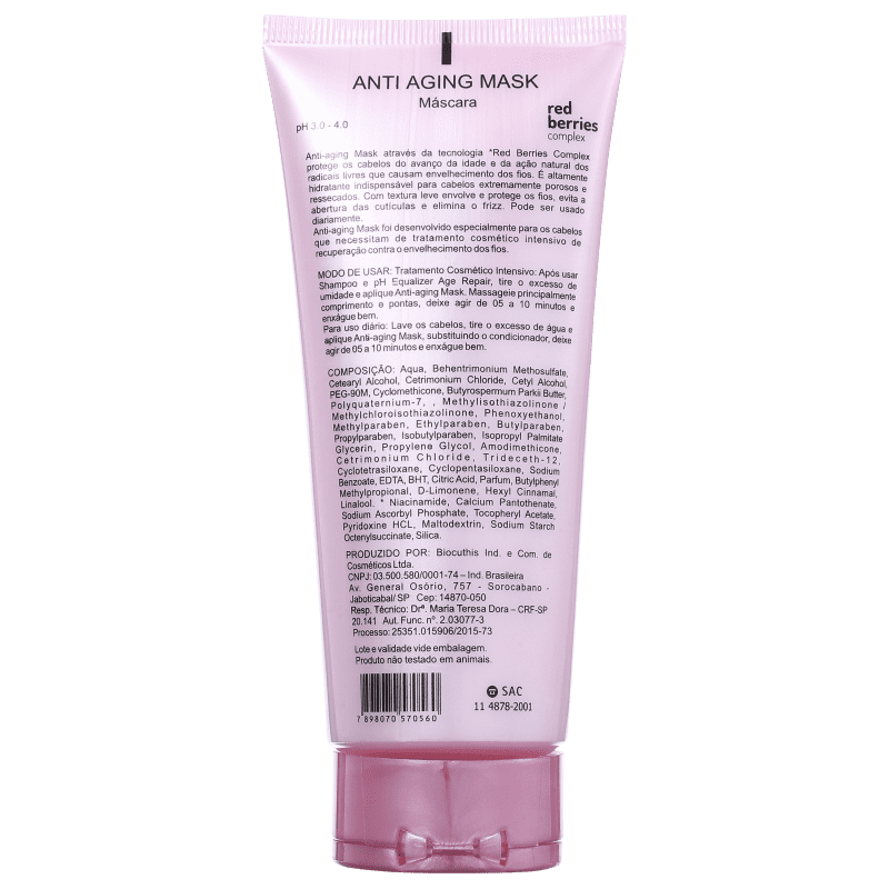 Mediterrani Age Repair Anti Aging - Máscara Capilar 200g