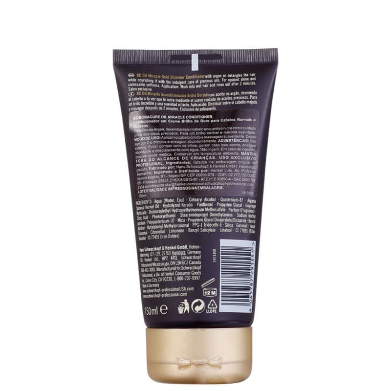 Schwarzkopf Professional BC Bonacure Oil Miracle - Condicionador 150ml