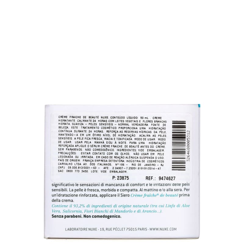 Nuxe Crème Fraîche De Beauté - Hidratante Facial 50ml