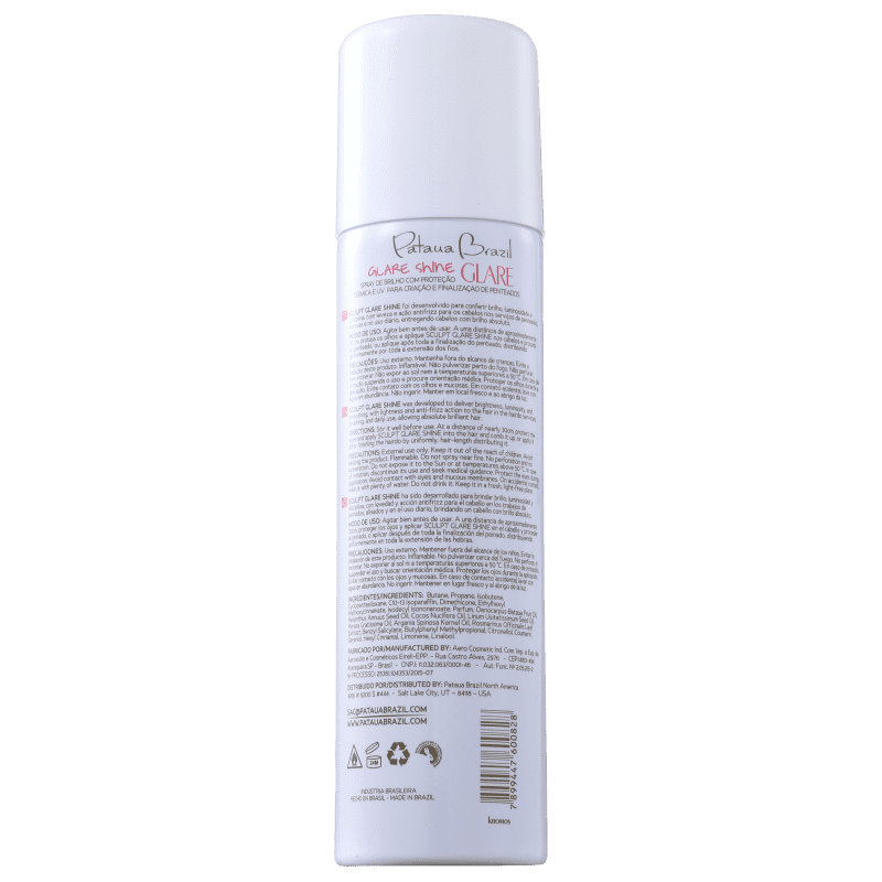 Pataua Brazil Sculpt Glare Shine - Spray de Brilho 150ml
