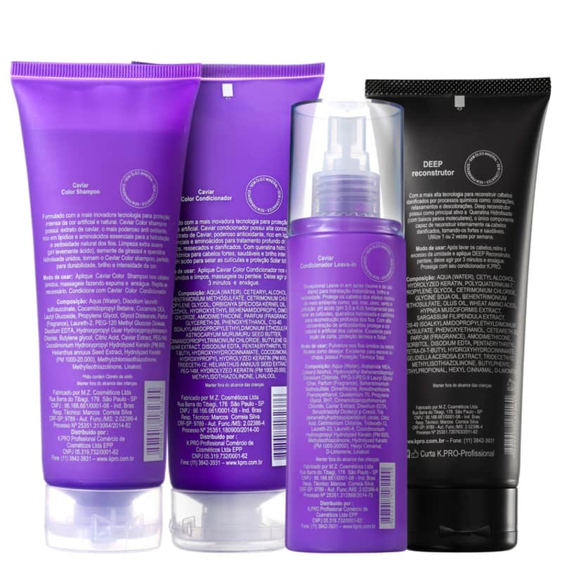 Kit K.Pro Caviar Reconstrução da Cor (4 Produtos)