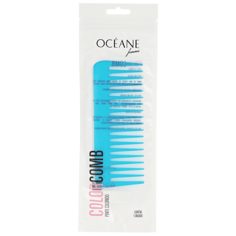 Color Comb Wide Azul - Pente