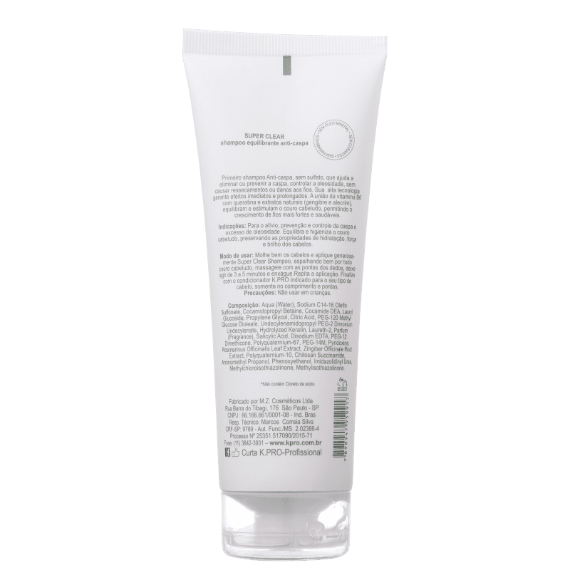 K.Pro Super Clear - Shampoo Anticaspa 240ml