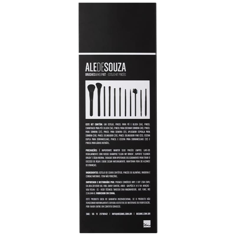 Océane Ale de Souza Brushes Makeup - Estojo de Pincéis