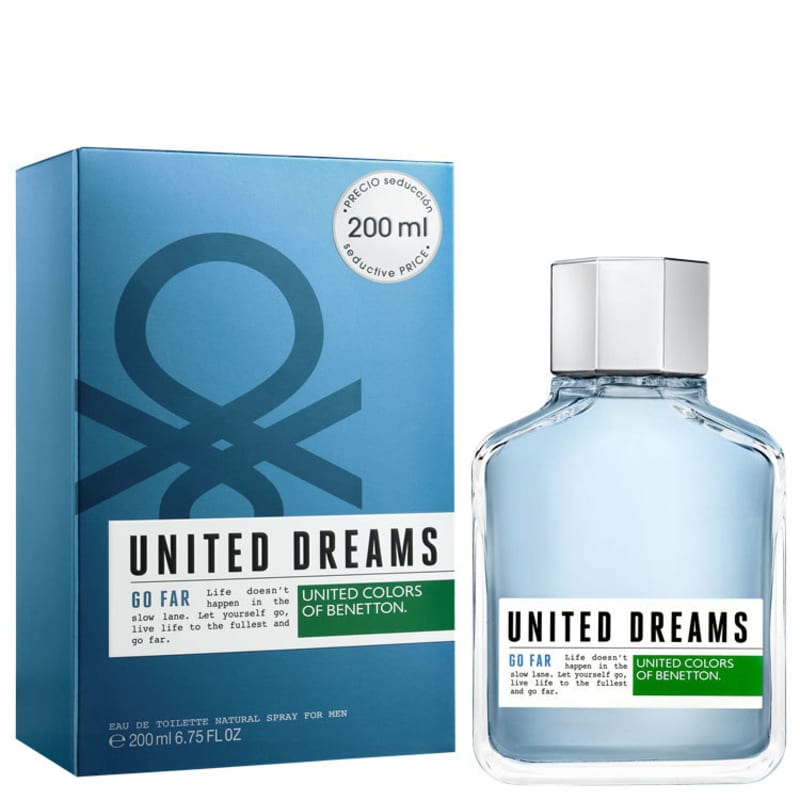United Dreams Go Far Benetton Eau de Toilette - Perfume Masculino 200ml