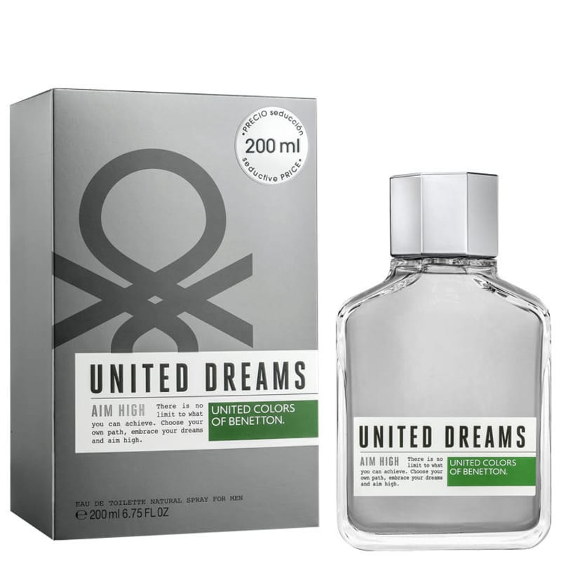 United Dreams Aim High Benetton Eau de Toilette - Perfume Masculino 200ml