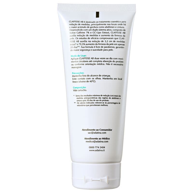 Ada Tina Claffeise AB - Creme Redutor de Medidas 200ml