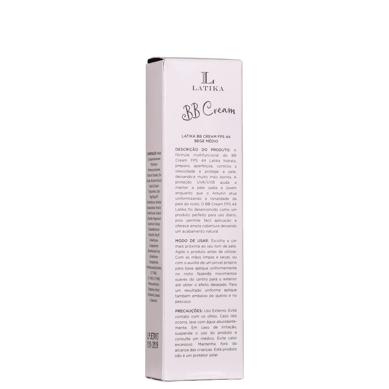 Latika Whitening FPS 44 Bege Médio - BB Cream Clareador 30g