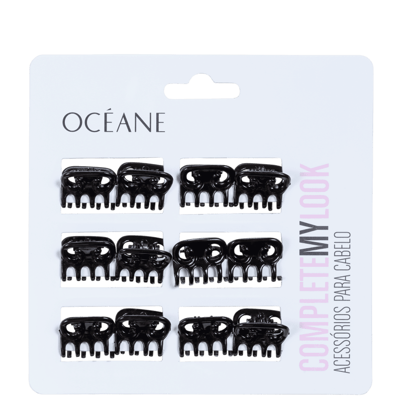Océane Complete My Look 148 Black - Prendedor de Cabelo (12 Unidades)