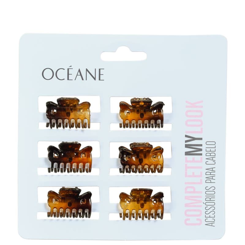 Océane Complete My Look 152 Turtle Shell Mini - Prendedor de Cabelo (6 Unidades)