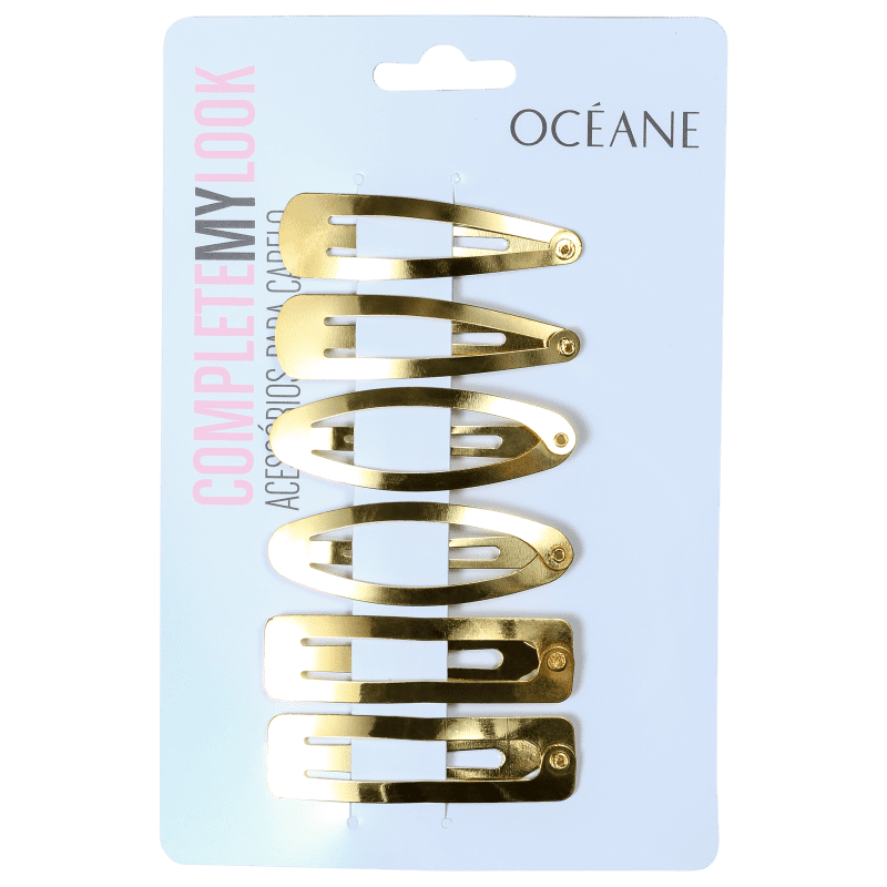 Océane Complete My Look 140 Style Gold - Tic-Tac de Cabelo (6 Unidades)