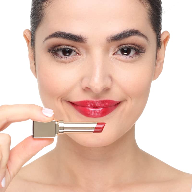 Clarins Rouge Eclat Satin Finish Age-Defying 20 Red Fuchsia - Batom Cremoso 3g