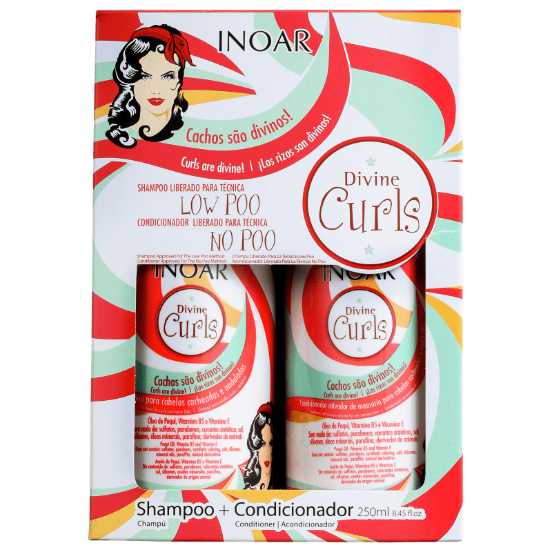 Kit Inoar Divine Curls Cachos Maravilhosos (2 Produtos)