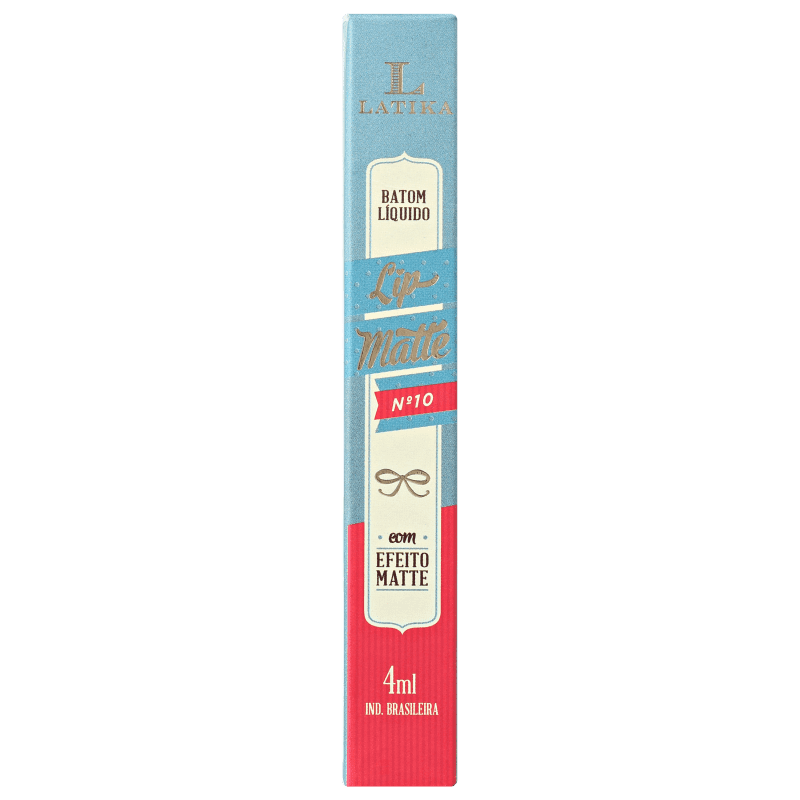 Latika Lip Coral Nº 10 - Batom Líquido Matte 4ml