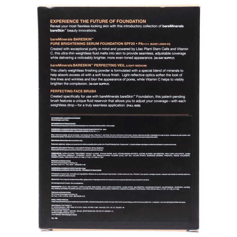 Kit bareMinerals bareSkin Experience Bare 03 Linen (3 produtos)
