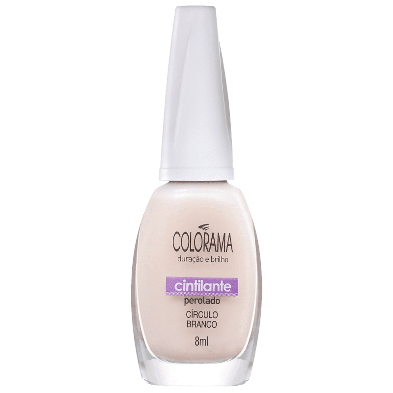 Colorama Forma em Cor Círculo Branco - Esmalte Transparente 8ml