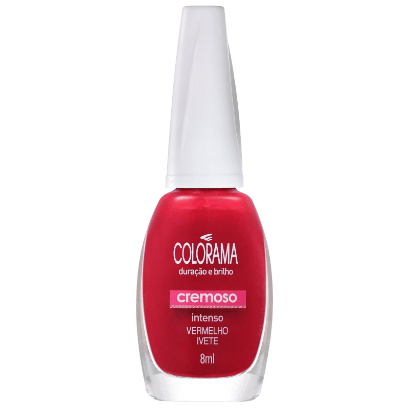 Colorama Verniz & Cor Vermelho Ivete - Esmalte Cremoso 8ml