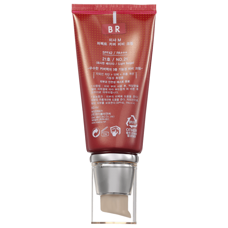Missha M Perfect Cover Nº 21 Light Beige - BB Cream 50ml