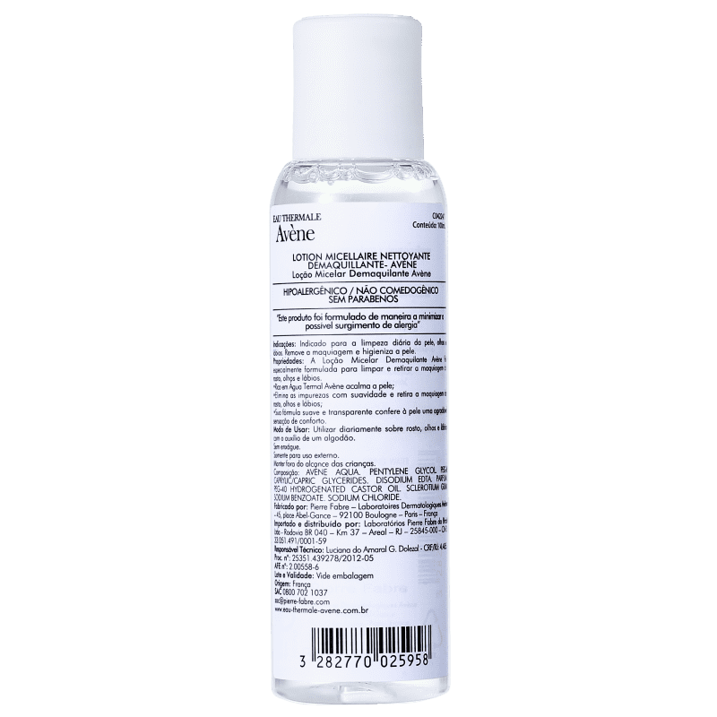 Avène Lotion Micellaire - Água Demaquilante 100ml