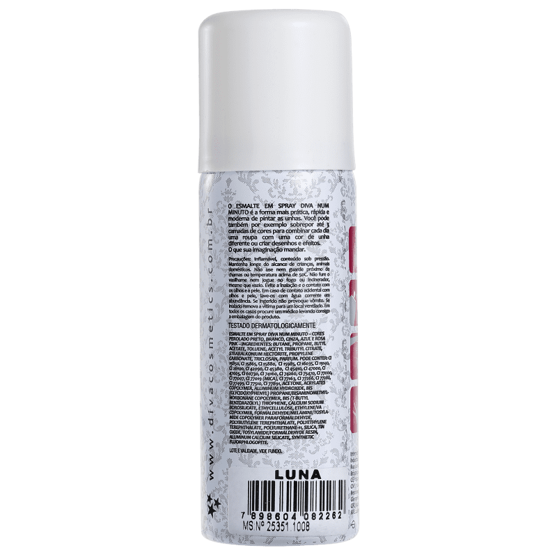Diva Cosmetics Luna - Esmalte em Spray Metálico 50ml