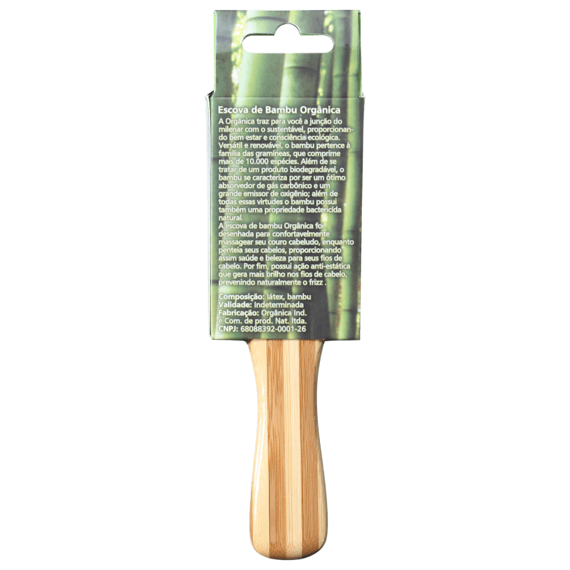 Orgânica Bambu de Bolsa - Escova de Madeira