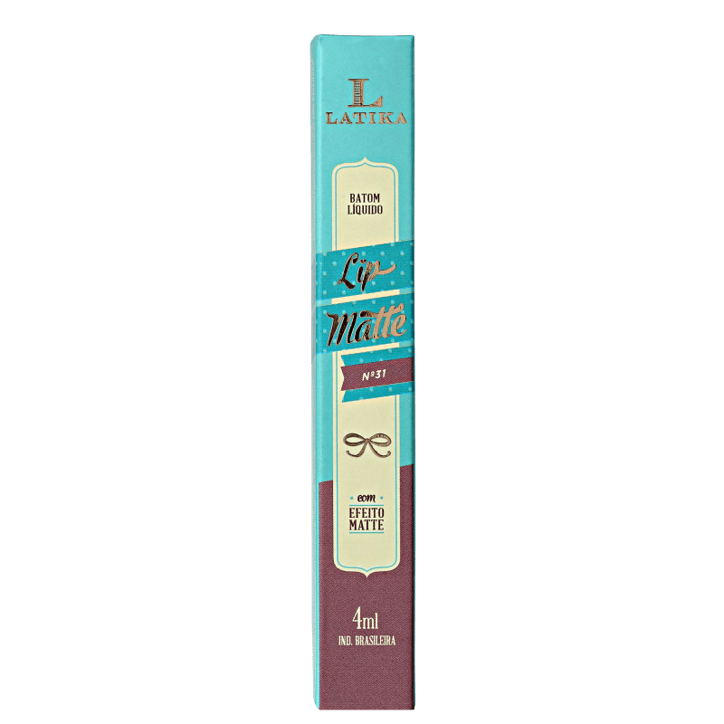 Latika Lip Nude Nº 31 - Batom Líquido Matte 4ml