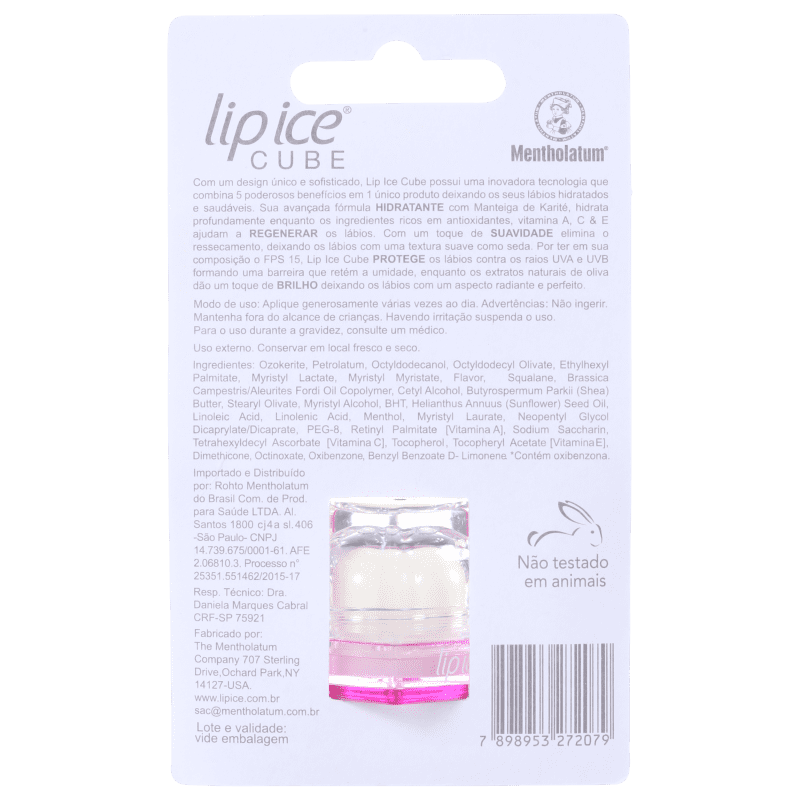 Lip Ice Cube Romã & Blueberry FPS 15 - Protetor Labial 6,5g