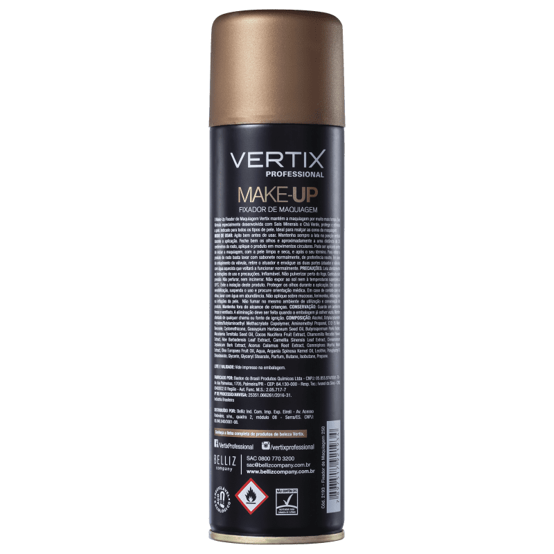 Vertix Make Up - Fixador de Maquiagem em Pó 250ml