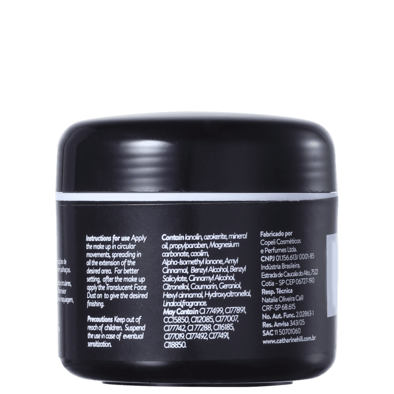 Catharine Hill Clown Make-up Waterproof Preto - Sombra Matte 60g