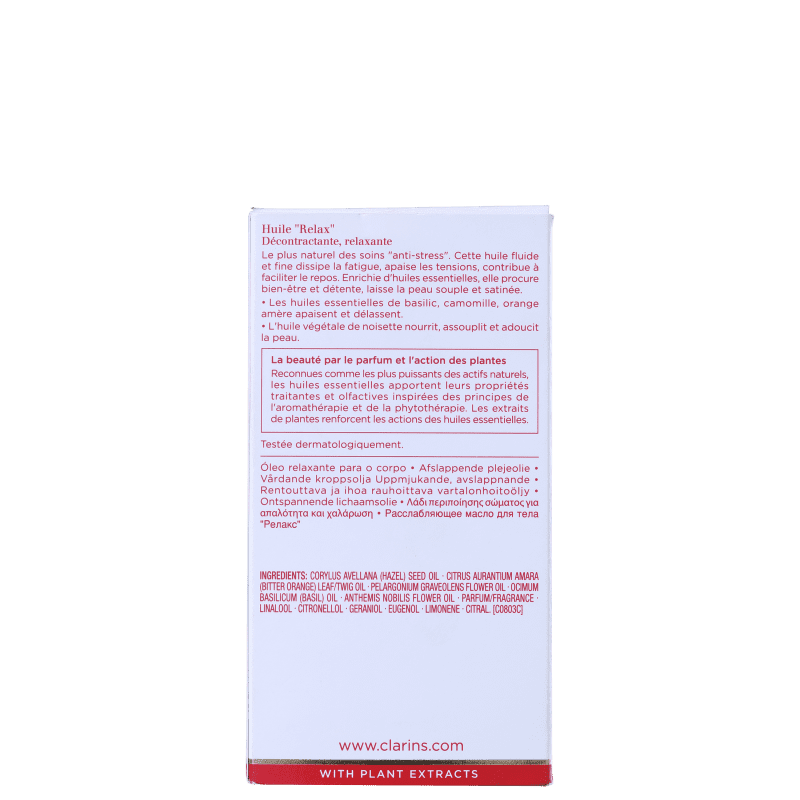 Clarins Huile Relax Body Treatment - Óleo Relaxante 100ml