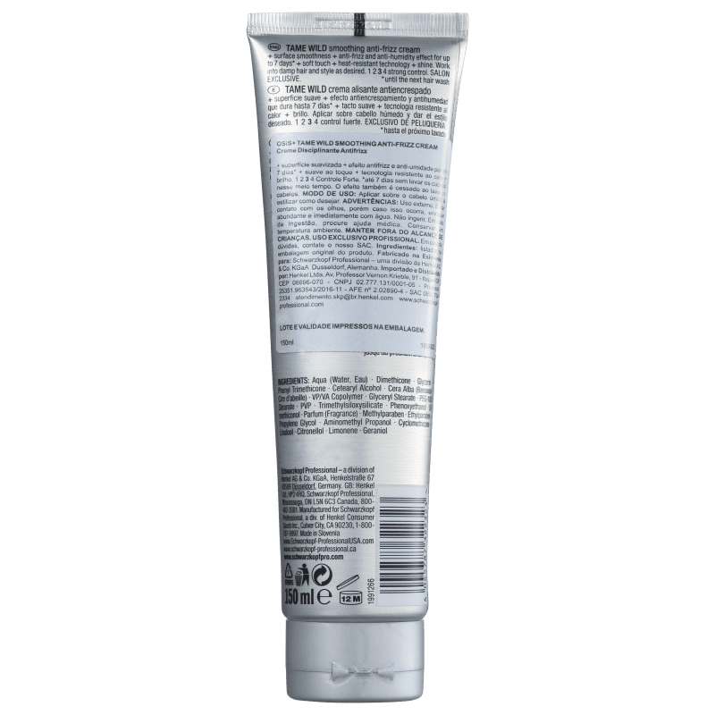 Schwarzkopf OSIS+ Tame Wild Smoothing - Creme Anti-Frizz 150ml