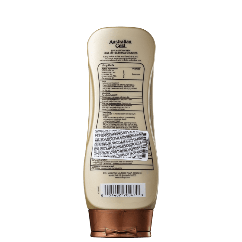 Australian Gold Lotion Kona Coffee FPS 30 - Protetor Solar em Loção 237ml