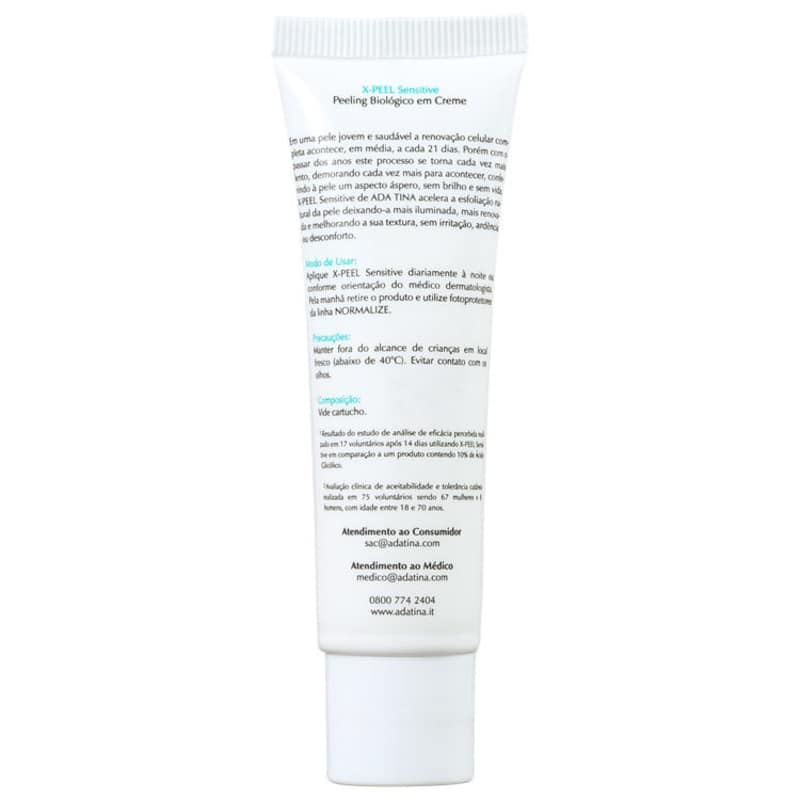 Ada Tina X-Peel Sensitive - Creme Anti-idade Clareador 30ml