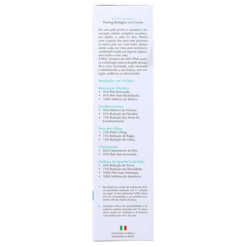 Ada Tina X-Peel Sensitive - Creme Anti-idade Clareador 30ml