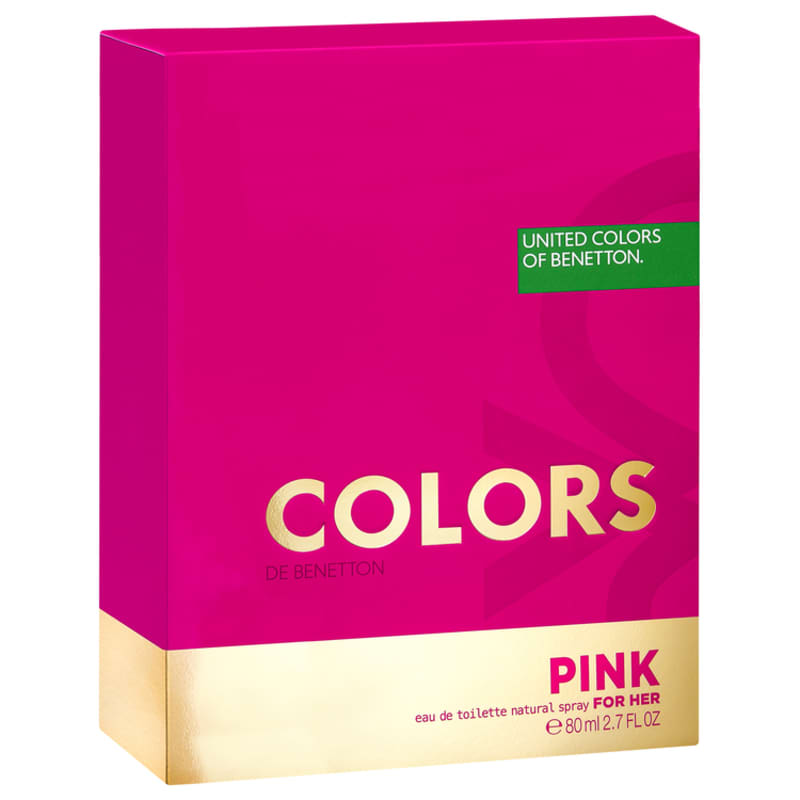 Colors Pink Benetton Eau de Toilette - Perfume Feminino 80ml