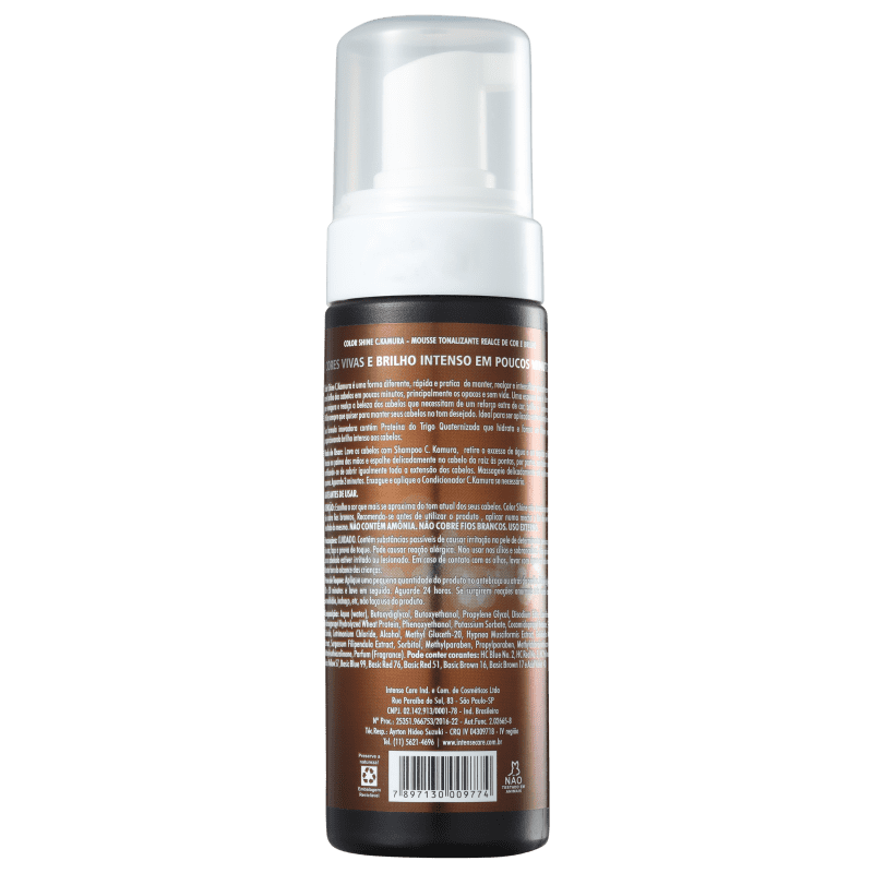 C.Kamura Color Shine Brass Gloss Conhaque - Mousse Tonalizante 150ml